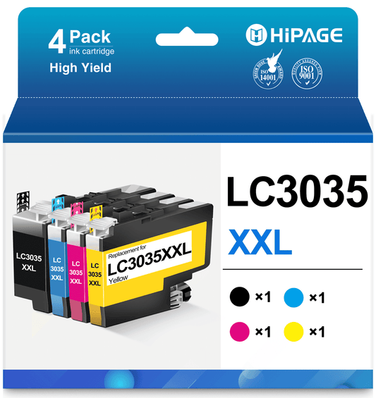 LC3035 Ink Cartridges for Brother LC3035 Ink Cartridges for Brother LC3035XXL Ink for Brother MFC-J805DW MFC-J815DW MFC-J995DW Printer (Black Cyan Magenta Yellow)